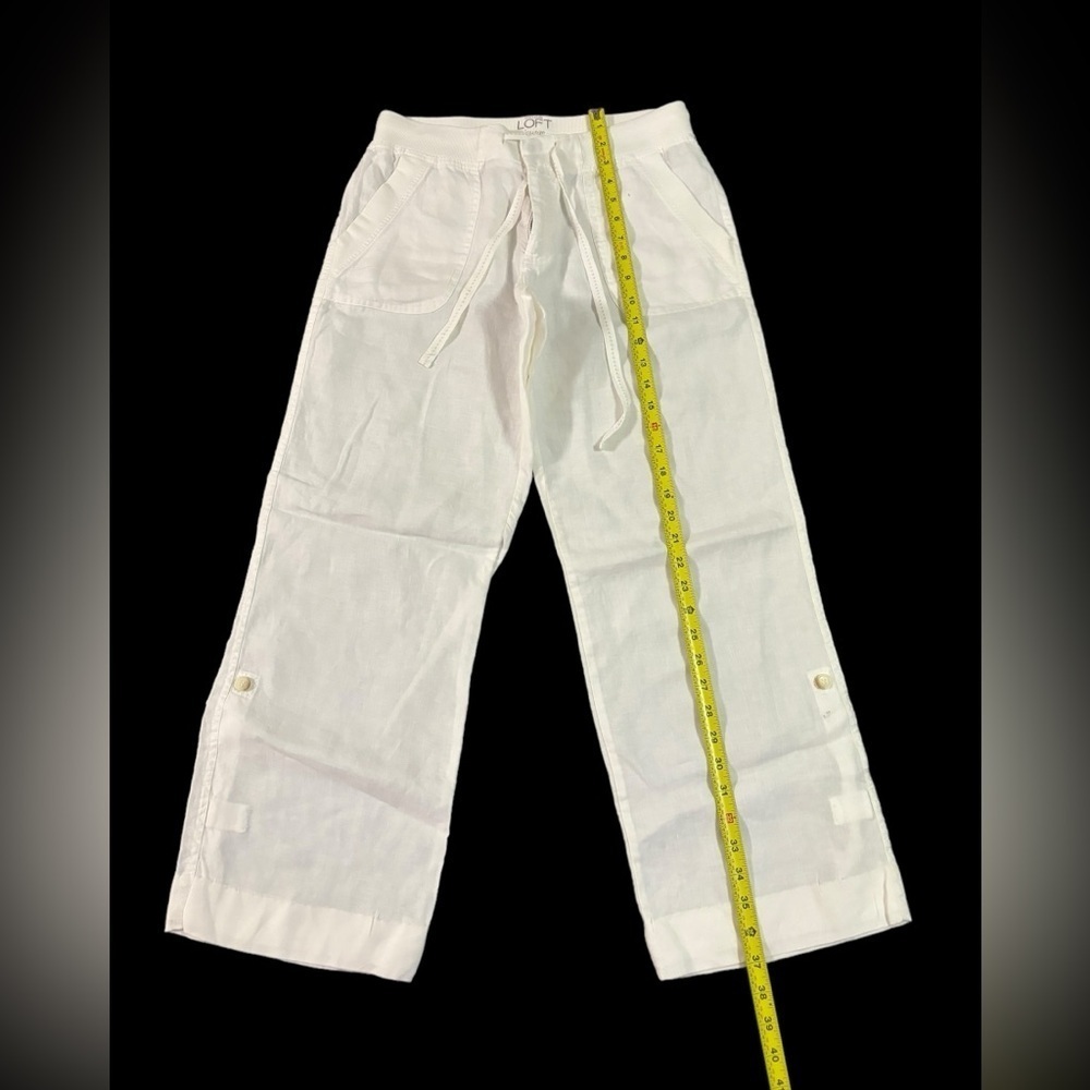 LOFT 100% linen  Louage pants size 4 - Picture 9 of 13